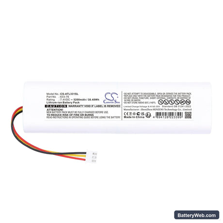 Anritsu S331L Replacement Battery, 7.4V, 5200mAh, Li-ion 3