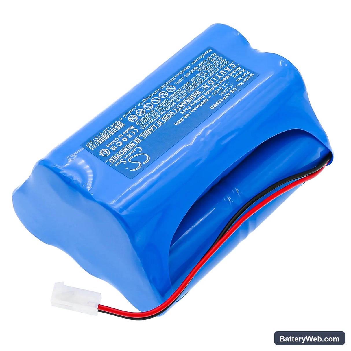 Atoms Aspirateur Mucosite Atmoport N Replacement Battery, 12V, 5000mAh, Ni-MH 2