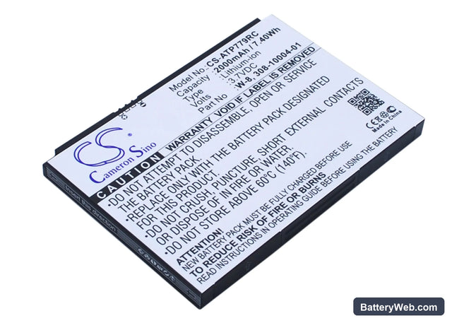 BoostMobile AirCard 779S Replacement Battery, 3.7V, 2000mAh, Li-ion 1