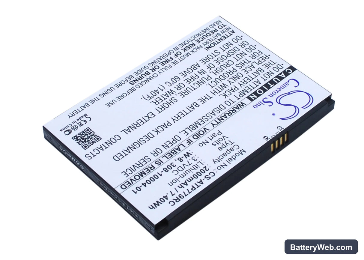 BoostMobile AirCard 779S Replacement Battery, 3.7V, 2000mAh, Li-ion 2