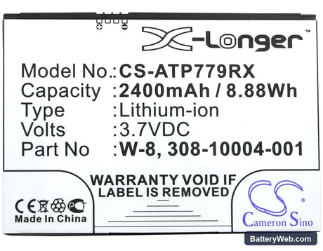Netgear AirCard 790 Replacement Battery, 3.7V, 2400mAh, Li-ion 3