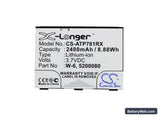 AT&T Unite Pro Replacement Battery, 3.7V, 2400mAh, Li-ion 5