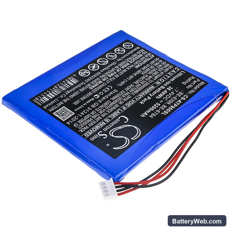 Aetep AT800 Replacement Battery, 7.4V, 5200mAh, Li-ion 2