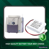 Atmos Suctions Pump A161 Replacement Battery, 7.4V, 6700mAh, Li-ion 6
