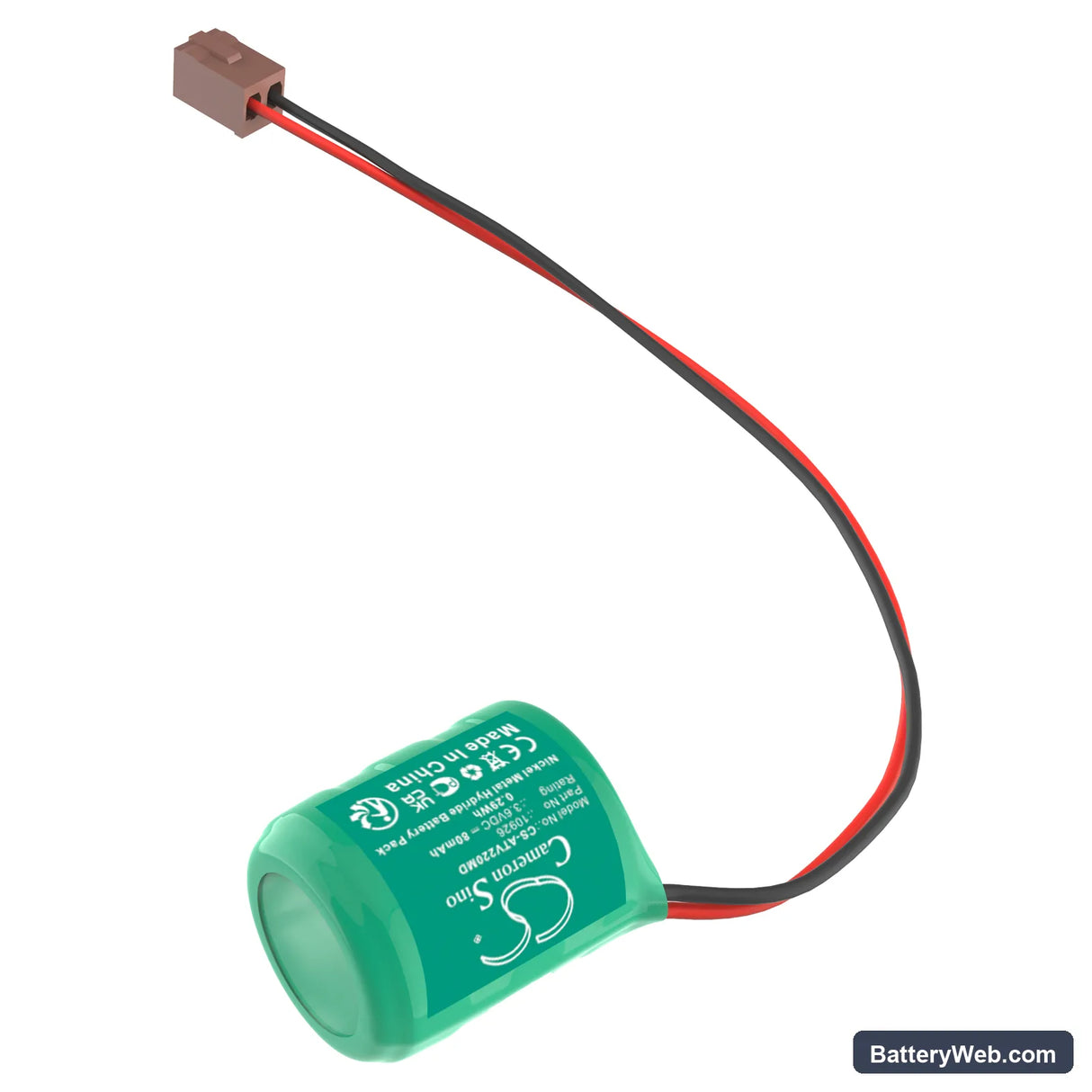 Atoms V-2200 Replacement Battery, 3.6V, 80mAh, Ni-MH 2