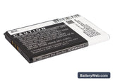 Alcatel One Touch Link Y800 Replacement Battery, 3.7V, 1750mAh, Li-ion 3
