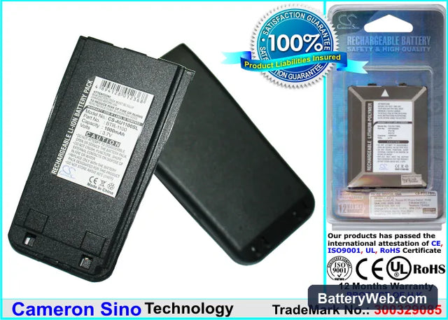 AudioVox CDM-1100 Replacement Battery, 3.7V, 1000mAh, Li-ion 1