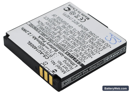 AudioVox CDM-1400 Replacement Battery, 3.7V, 600mAh, Li-ion 1
