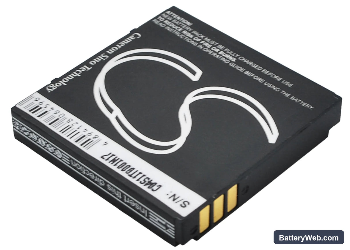 AudioVox CDM-1400 Replacement Battery, 3.7V, 600mAh, Li-ion 3