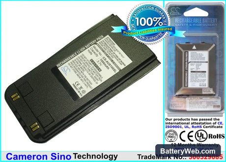 AudioVox CDM-130 Replacement Battery, 3.7V, 1000mAh, Li-ion 1