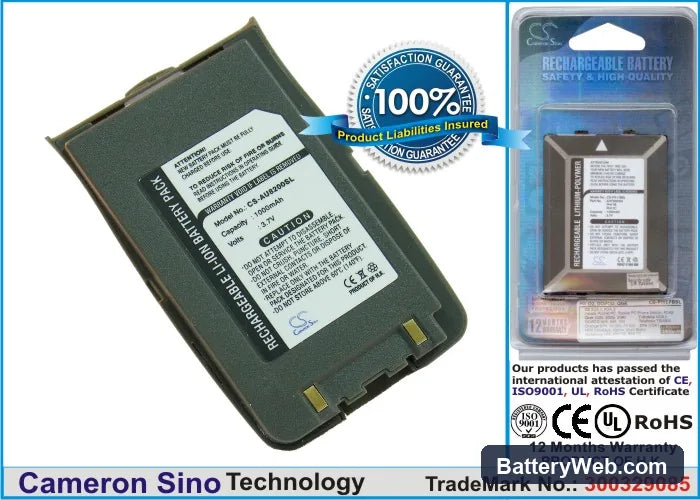 Hyundai TS21B Replacement Battery, 3.7V, 1000mAh, Li-ion 1