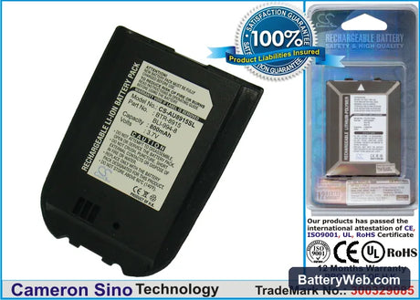 AudioVox CDM-8945 Replacement Battery, 3.7V, 950mAh, Li-ion 1