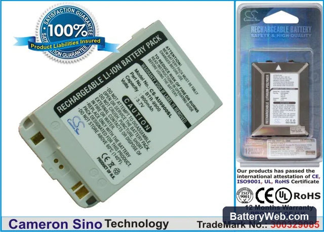 AudioVox CDM-9900 Replacement Battery, 3.7V, 900mAh, Li-ion 1