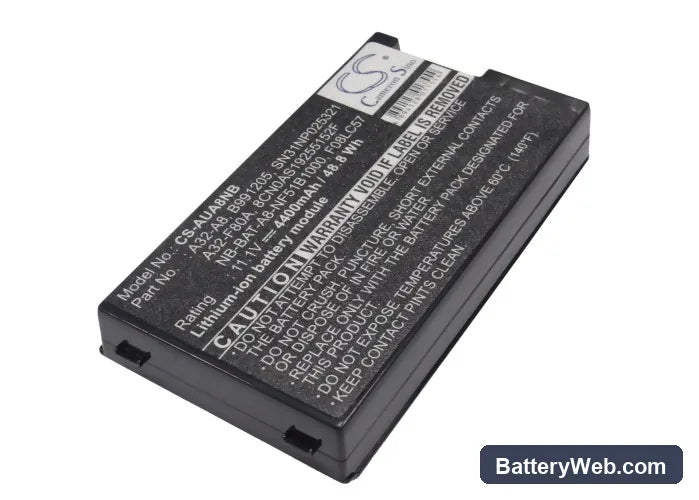 Asus F8Sn Replacement Battery, 11.1V, 4400mAh, Li-ion 2
