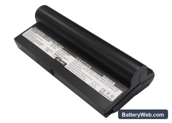 Asus Eee PC 901 Replacement Battery, 7.4V, 6600mAh, Li-ion 1