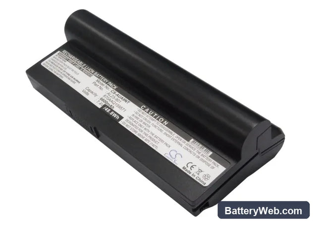 Asus Eee PC 901 Replacement Battery, 7.4V, 6600mAh, Li-ion 1