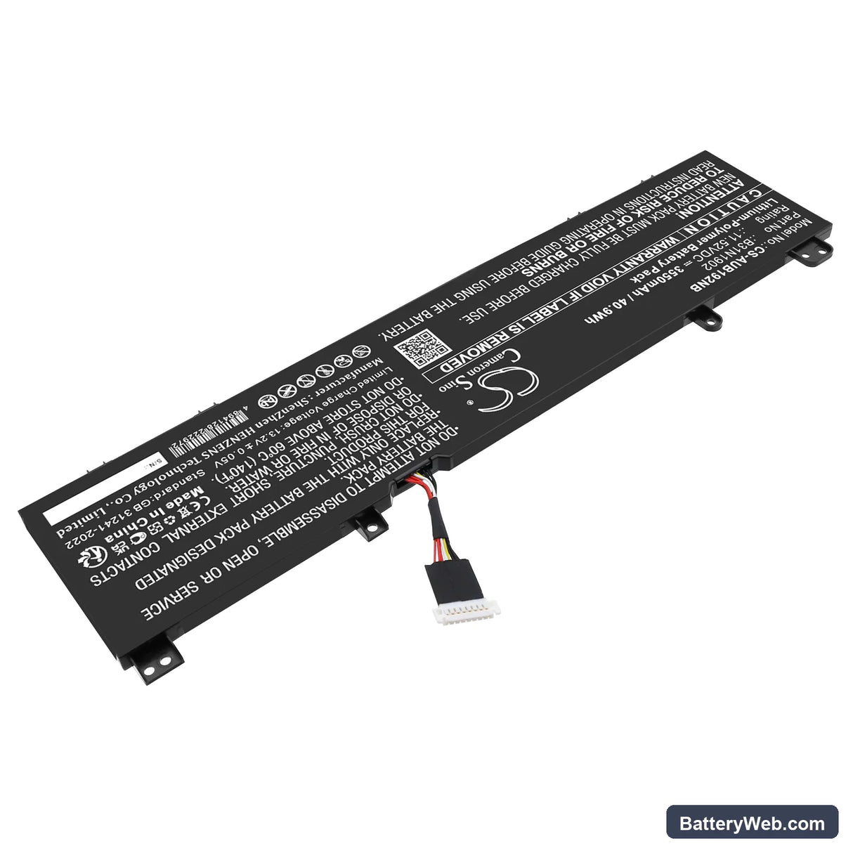 Asus Replacement Battery, 11.52V, 3550mAh, Li-Polymer 2