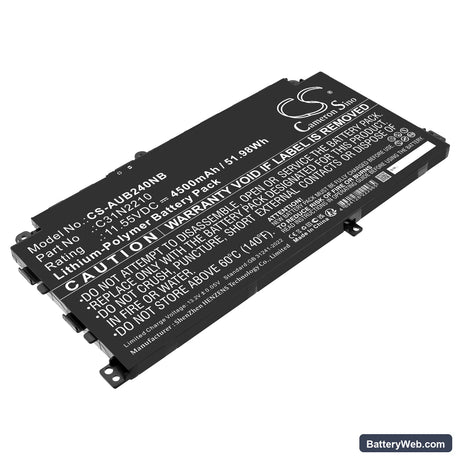Asus B2402CVA Replacement Battery, 11.55V, 4500mAh, Li-Polymer 1