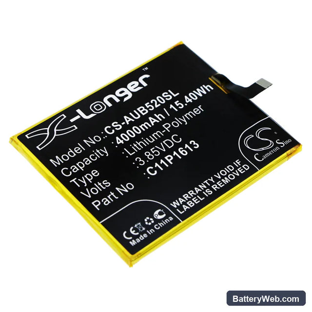 Asus ZenFone 4 Selfie Lite Replacement Battery, 3.85V, 4000mAh, Li-Polymer 1