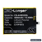 Asus ZenFone 4 Selfie Lite Replacement Battery, 3.85V, 4000mAh, Li-Polymer 3