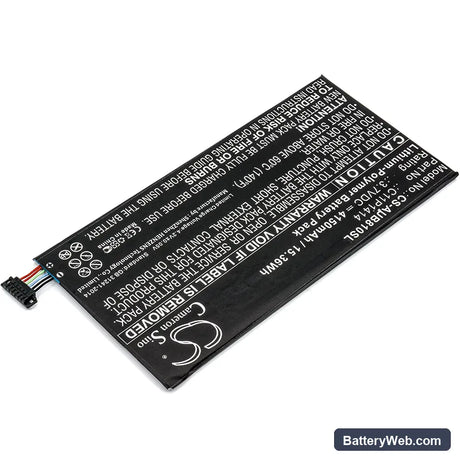 Asus ZenPad 8.0 Power Case Replacement Battery, 3.7V, 4150mAh, Li-Polymer 2