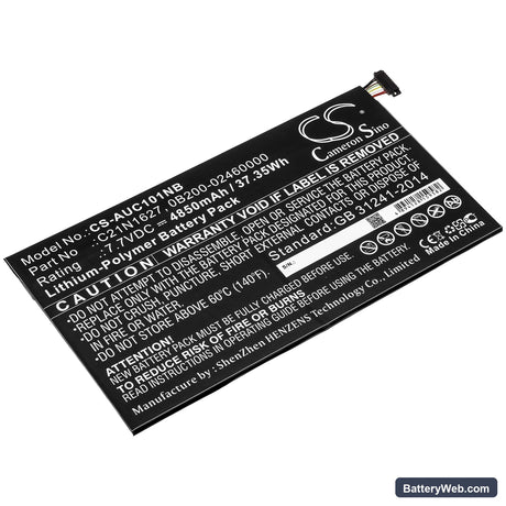 Asus Chromebook Flip C101PA-DS04 Replacement Battery, 7.7V, 4850mAh, Li-Polymer 1