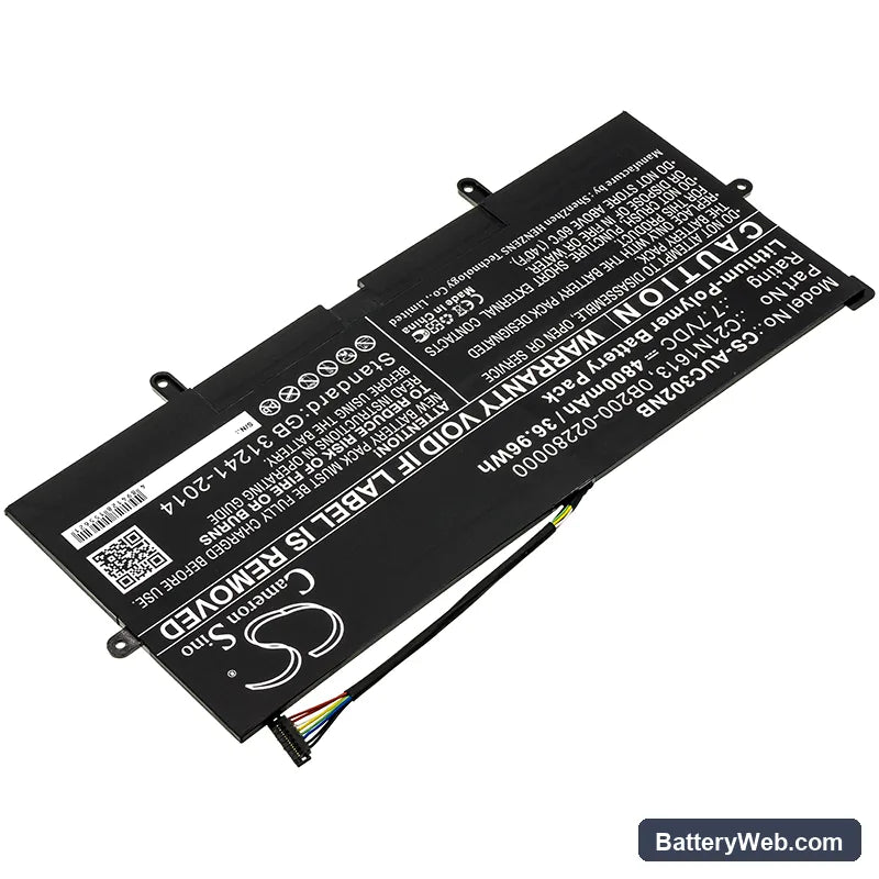 Asus Chromebook Flip C302CA-DH75 Replacement Battery, 7.7V, 4800mAh, Li-Polymer 2