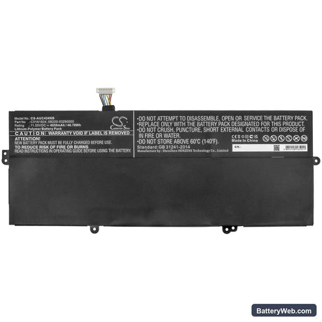 Asus Chromebook Flip C434 Replacement Battery, 11.55V, 4050mAh, Li-Polymer 3