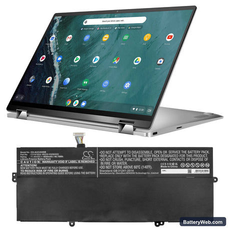 Asus Chromebook Flip C434 Replacement Battery, 11.55V, 4050mAh, Li-Polymer 5