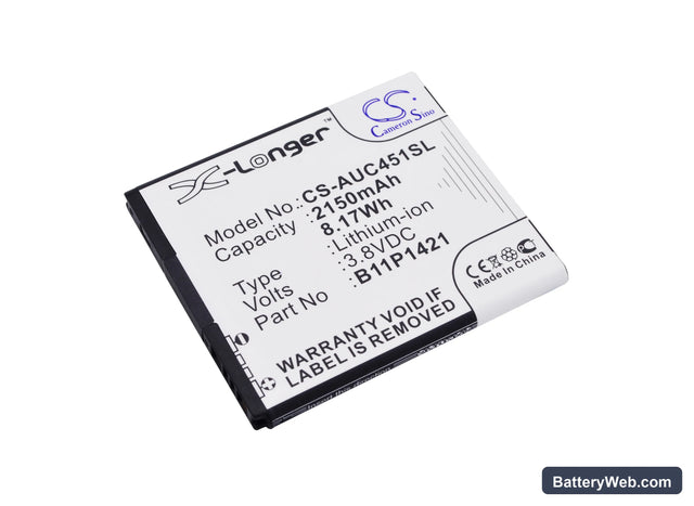 Asus Zenfone C Replacement Battery, 3.8V, 2150mAh, Li-ion 1