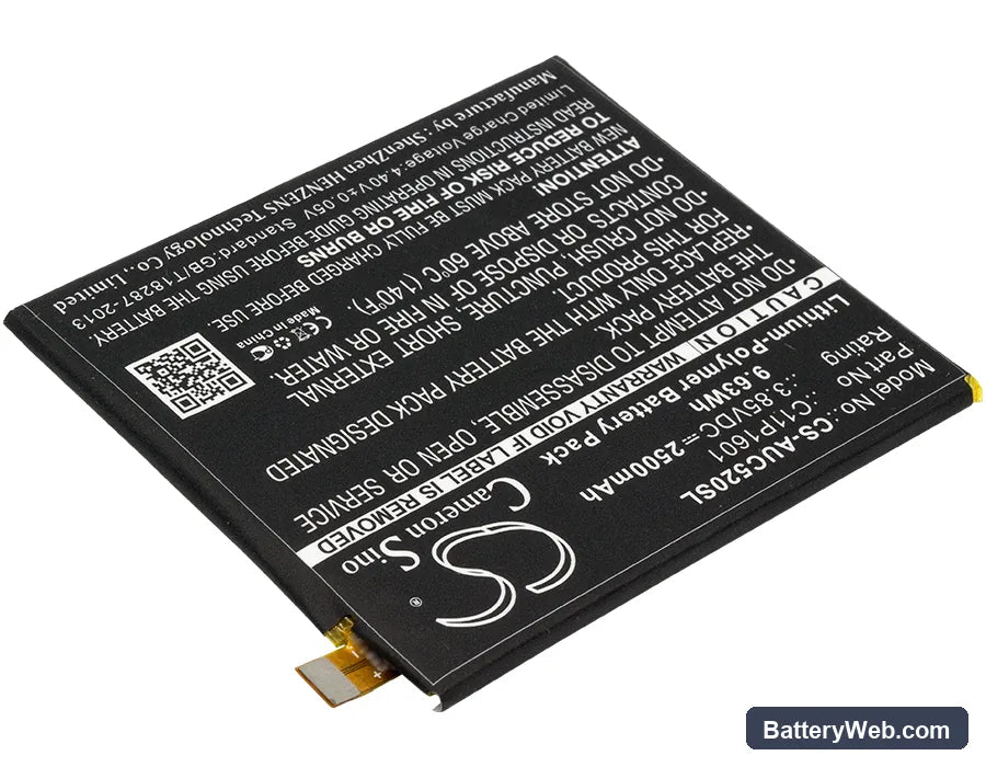 Asus ZenFone 3 5.2 Replacement Battery, 3.85V, 2500mAh, Li-Polymer 2