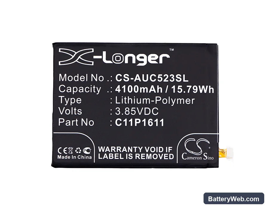 Asus ZC520TL Replacement Battery, 3.85V, 4100mAh, Li-Polymer 5