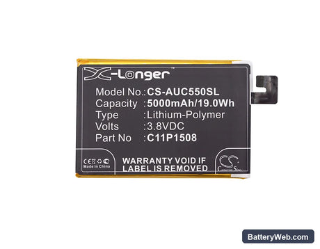 Asus Zenfone Max Replacement Battery, 3.8V, 5000mAh, Li-Polymer 5