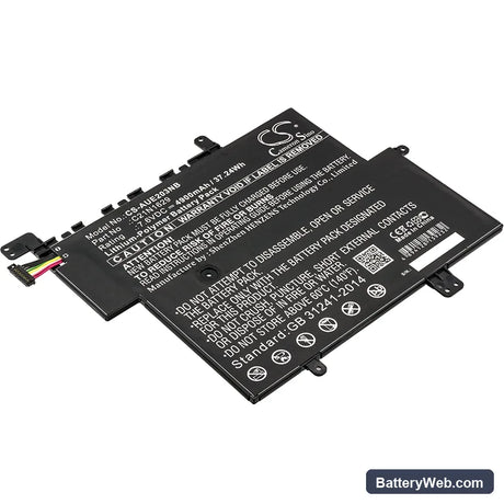 Asus E203 Replacement Battery, 7.6V, 4900mAh, Li-Polymer 1