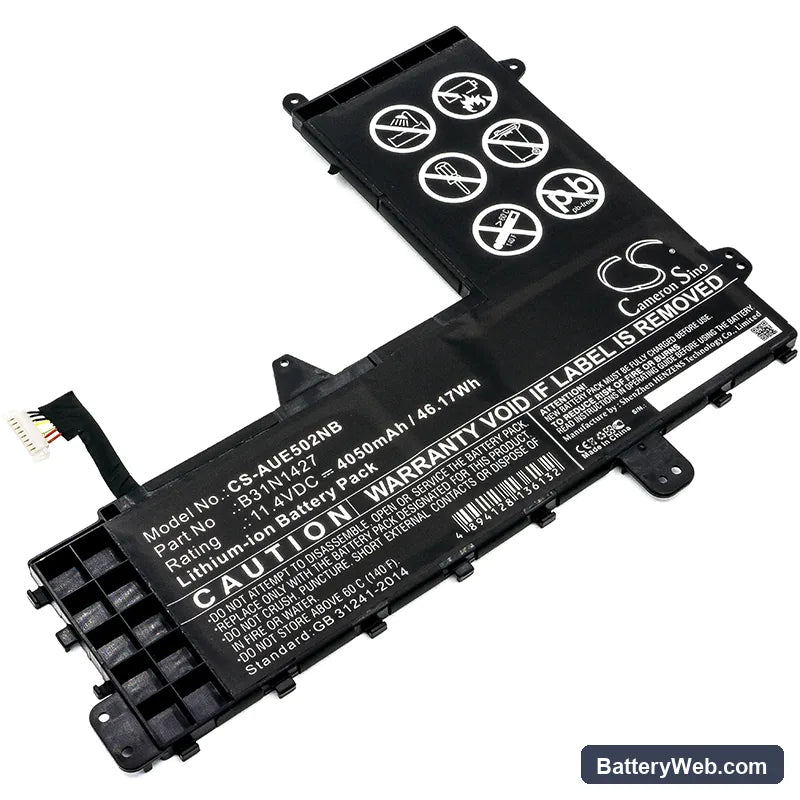Asus E502M Replacement Battery, 11.4V, 4050mAh, Li-ion 1