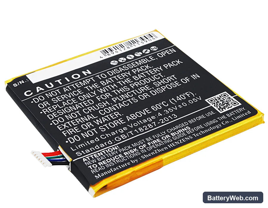 Asus Fonepad Note 6 Replacement Battery, 3.8V, 3200mAh, Li-Polymer 3