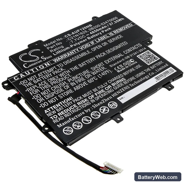 Asus VivoBook Flip 12 TP203NA-BP034TS Replacement Battery, 7.7V, 4850mAh, Li-Polymer 1