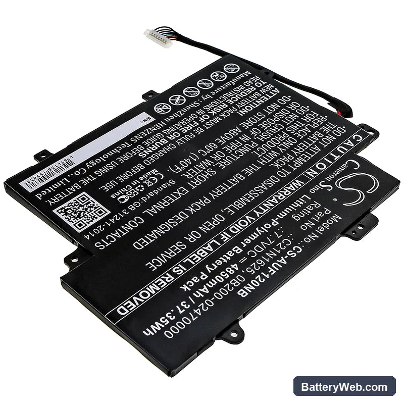 Asus VivoBook Flip 12 TP203NA-BP034TS Replacement Battery, 7.7V, 4850mAh, Li-Polymer 2