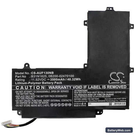 Asus VivoBook Flip 12 TP203NAH-BP054T Replacement Battery, 11.52V, 3500mAh, Li-Polymer 3