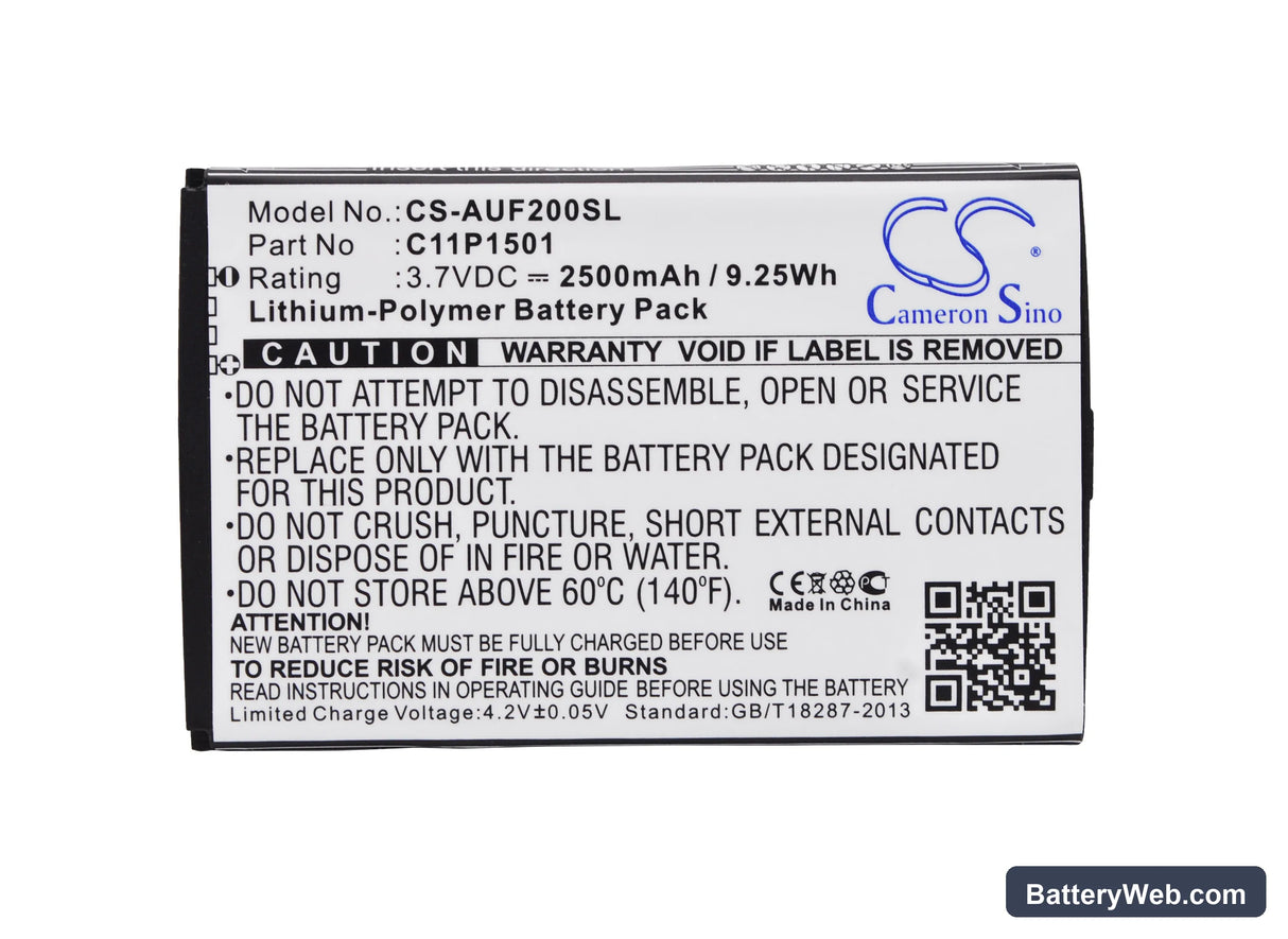 Asus ZenFone 2 Replacement Battery, 3.7V, 2500mAh, Li-Polymer 5