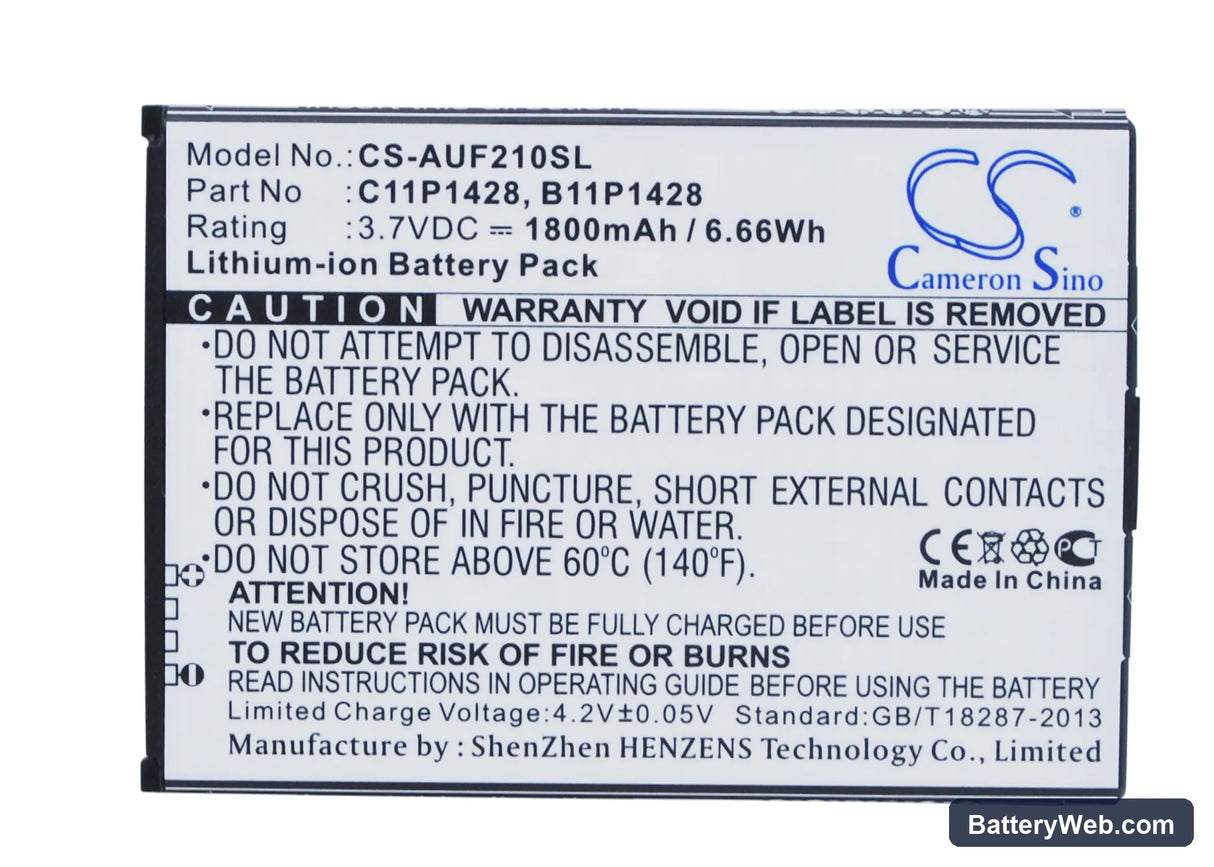 Asus Zenfone 2 Laser ZE500KG Replacement Battery, 3.7V, 1800mAh, Li-ion 5