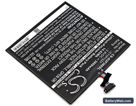 Asus Fonepad 8 Dual Sim Replacement Battery, 3.8V, 3900mAh, Li-Polymer 2