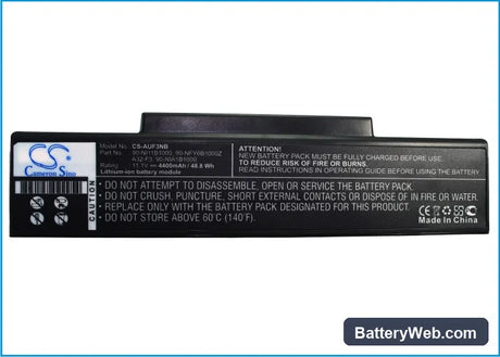 Seanix SeaNote SN238 Replacement Battery, 11.1V, 4400mAh, Li-ion 5