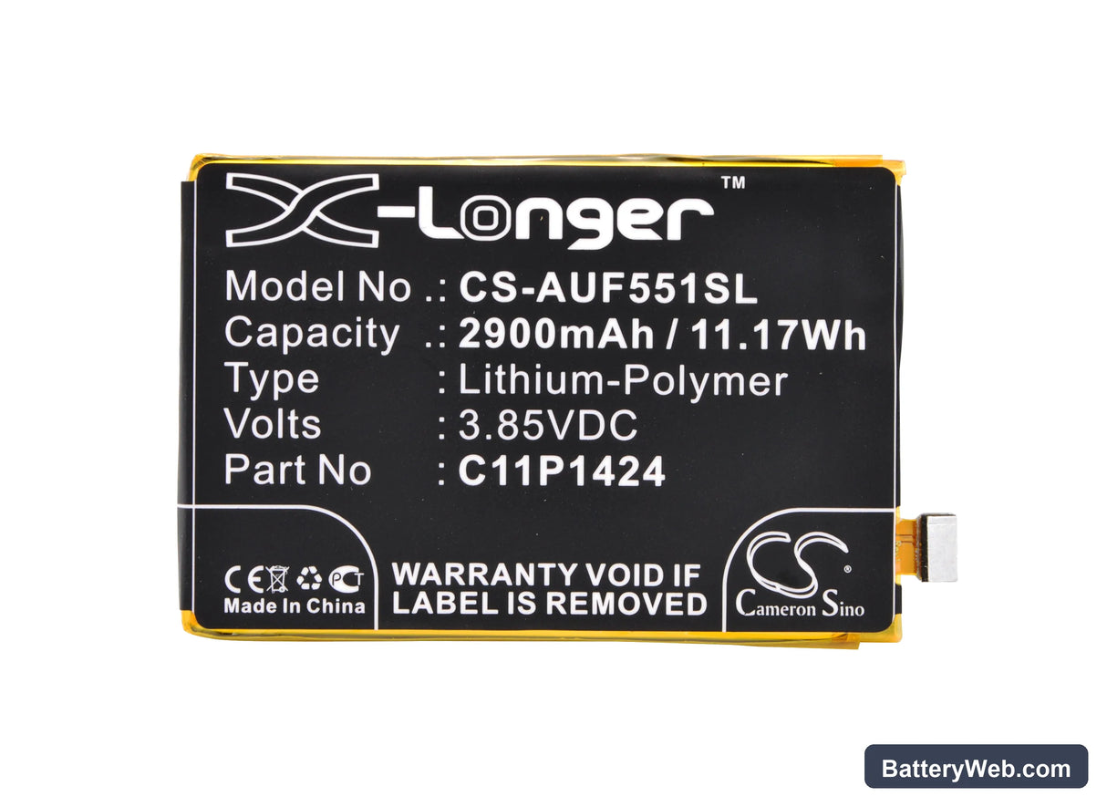 Asus Zenfone 2 Deluxe Replacement Battery, 3.85V, 2900mAh, Li-Polymer 5