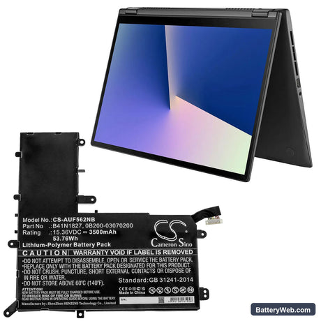 Asus UX562FA-AC023R Replacement Battery, 15.36V, 3500mAh, Li-Polymer 5