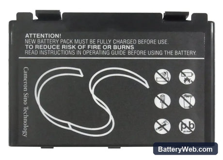 Asus F52 Replacement Battery, 11.1V, 4400mAh, Li-ion 6