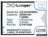 Asus Live Dual SIM Replacement Battery, 3.8V, 2000mAh, Li-ion 5
