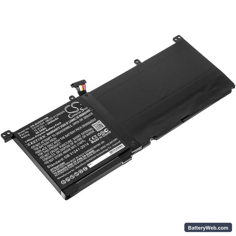 Asus ROG G501VW-BSI7N25 Replacement Battery, 15.2V, 3950mAh, Li-Polymer 1