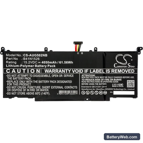 Asus GL502V Replacement Battery, 15.2V, 4050mAh, Li-Polymer 3