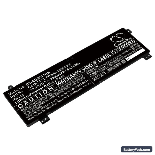 Asus ROG Strix G15 G513IH-HN006 Replacement Battery, 15.48V, 3500mAh, Li-Polymer 1